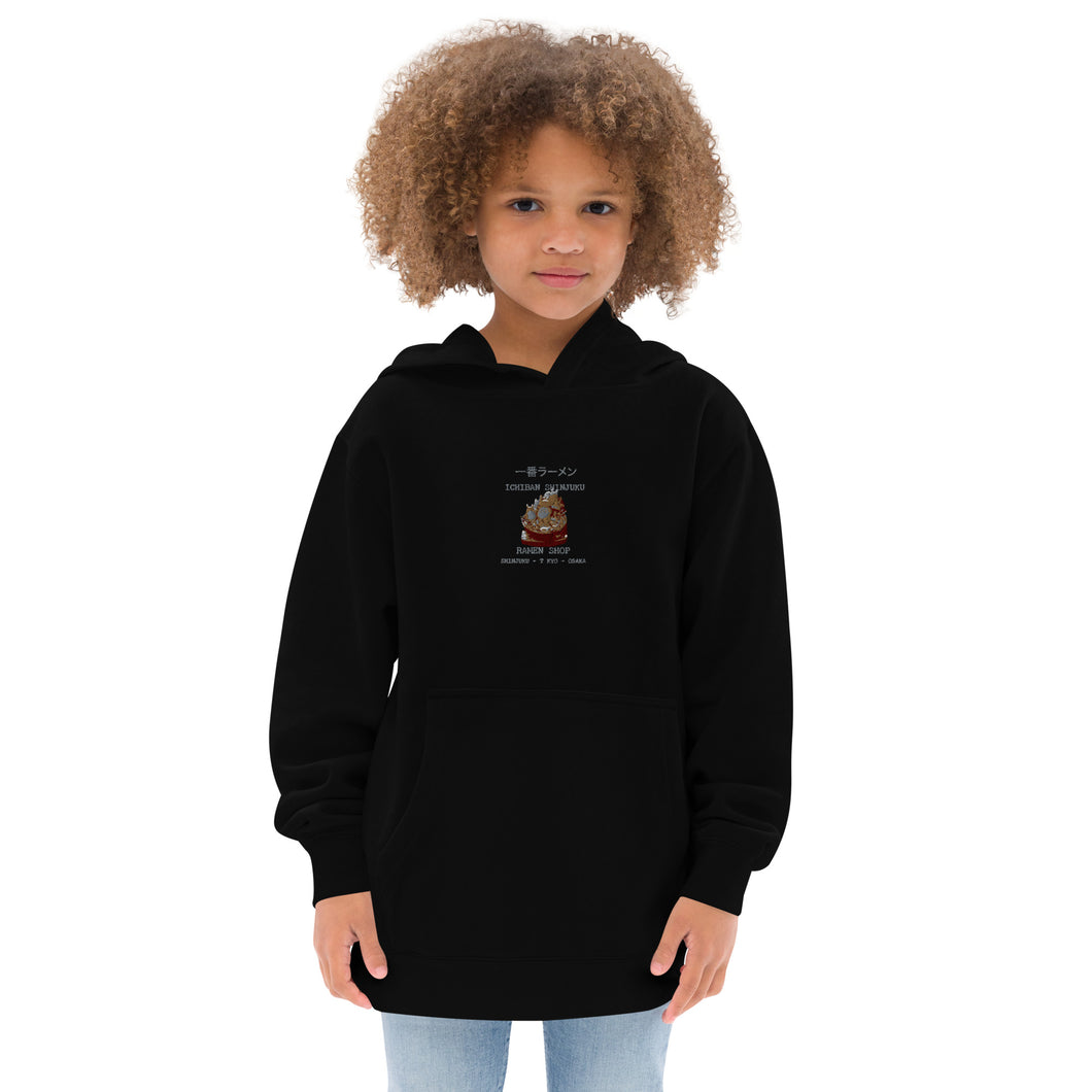 RAMEN SHOP - Embroidered Kids fleece hoodie